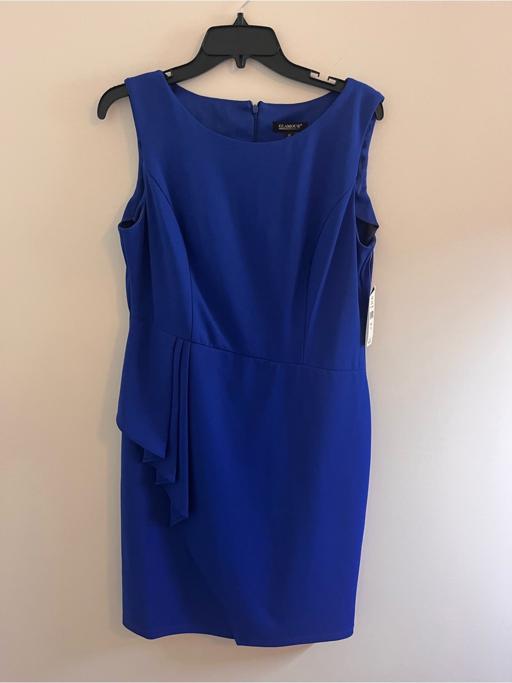 Glamour Cobalt Blue Sleeveless Sheath Dress
